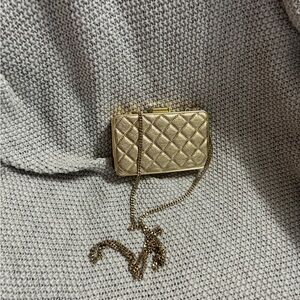 MICHAEL KORS‎ QUILTED BAG SAFFIAN LEATHER ORIGINAL GOLD WITH CHAIN